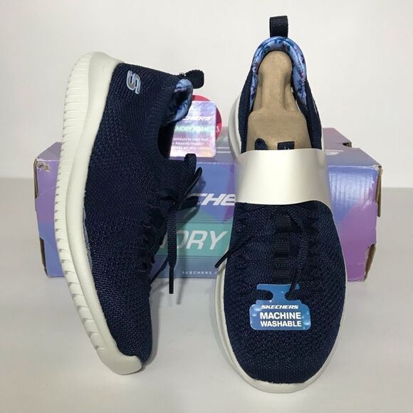 Skechers Ultra Flex Flourishing View Washable Slip Ons - Picture 5 of 7